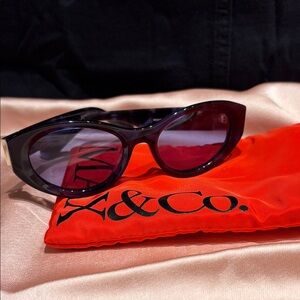 Max & Co. Black Cat Eye Sunglasses